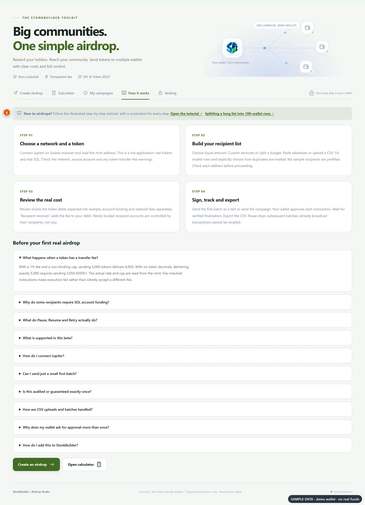 The in-studio How it works page, which links back to this guide